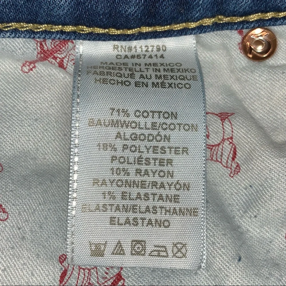 TRUE RELIGION Curvy Skinny denim Jeans Womens size 27 mid rise streetwear - Picture 9 of 14
